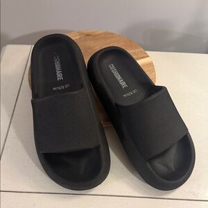Black Slide Sandals